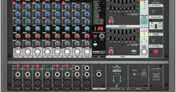 Behringer EUROPOWER PMP580S パワードミキサー Behringer PMP580S Powerd Mixer – Motor City Guitar